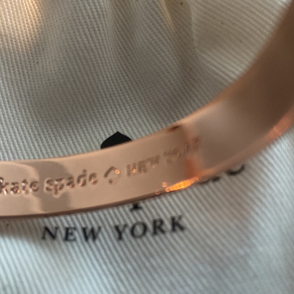 Kate spade set jeweler's bracelet, earrings and necklace gold rose - Picture 6 of 6